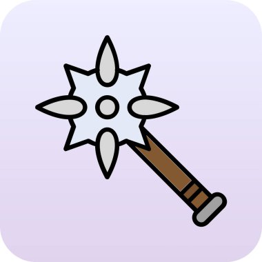 Topuz. Web simgesi basit illüstrasyon              