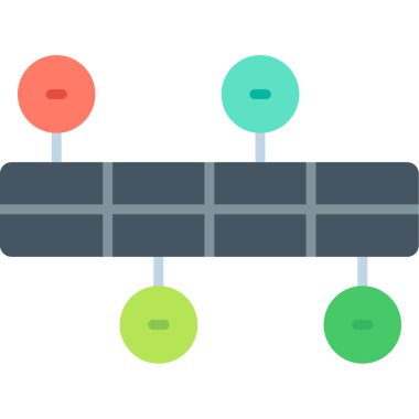 Şema web simgesi vektör illüstrasyonu 