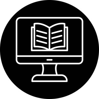 Özel ders. Web simgesi basit illüstrasyon