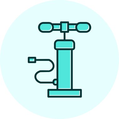 Hava pompası. Web simgesi basit illüstrasyon         