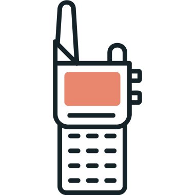 Walkie talkie simgesinin vektör çizimi