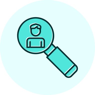 Asker Adayı Web simgesi vektör illüstrasyonu