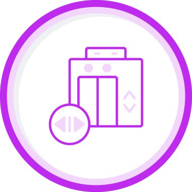 Düğme simgesi ögesinin vektör illüstrasyonu 