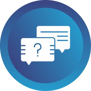 Sohbet baloncukları simgesi, vektör illüstrasyonu basit tasarım