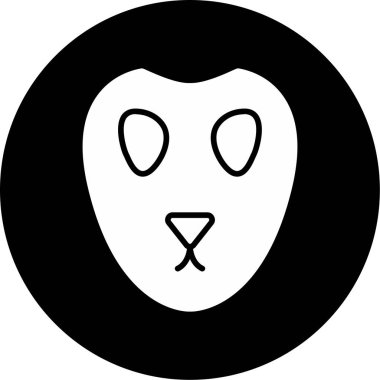 Bir maskenin vektör illüstrasyonu 