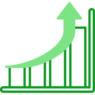 iş büyümesi grafik vektör illüstrasyonu