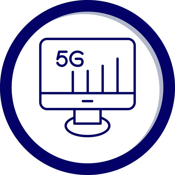 stock vector 5g Monitor. web icon simple illustration          