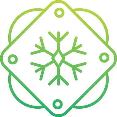 Kar tanesi. Web simgesi basit illüstrasyon 