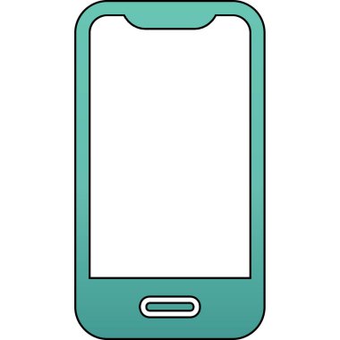 Akıllı telefon. Web simgesi basit illüstrasyon 