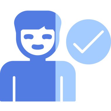 Onaylanmış Adaylar web simgesi vektör illüstrasyonu