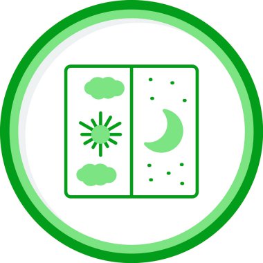 Dağdaki gece sahnesinin vektör illüstrasyonu 