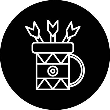 Titrek web simgesi vektör illüstrasyonu