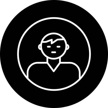 user icon, vector illustration simple design