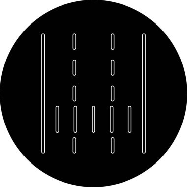 Lane web simgesi vektör illüstrasyonu