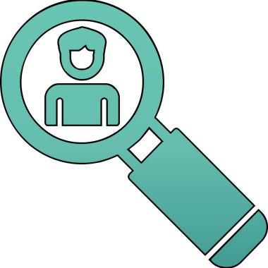 Asker Adayı Web simgesi vektör illüstrasyonu