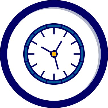 Saat. Web simgesi vektör illüstrasyonu. Danışmanlık ve Eğitim konsepti