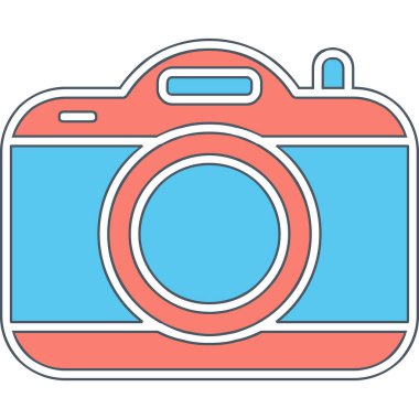 kamera simgesi, vektör illüstrasyonu basit tasarım