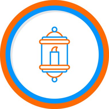 Bir fener ağ simgesinin vektör illüstrasyonu