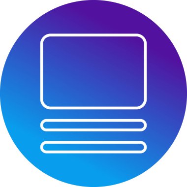 Dikdörtgen. Web simgesi basit illüstrasyon