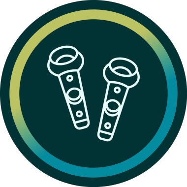 VR kontrolörleri. Web simgesi basit illüstrasyon