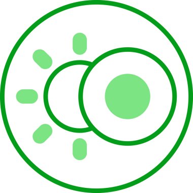 Karanlık mod. Web simgesi basit illüstrasyon