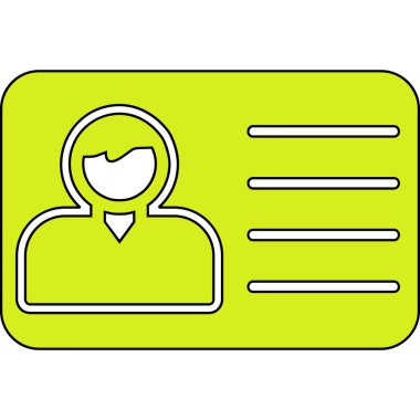 Ofis Kimliği Web simgesi, vektör illüstrasyonu