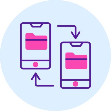 vector illustration of File Transfer modern icon            