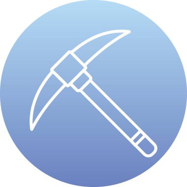 Kazma ağ simgesi, vektör illüstrasyonu                              