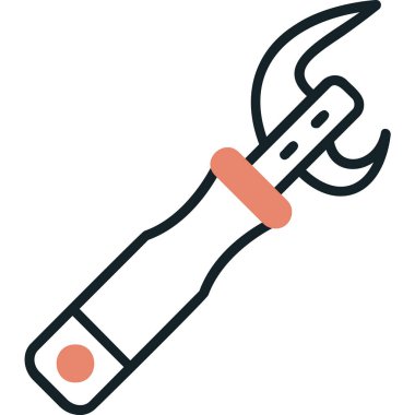 Açıcı simgesi vektör illüstrasyonu