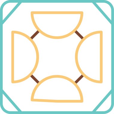 Döşeme. Web simgesi basit illüstrasyon