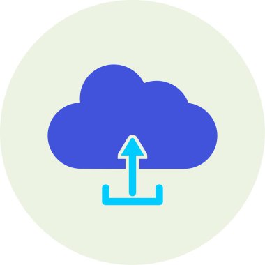 Bulut simge vektör çizim upload          