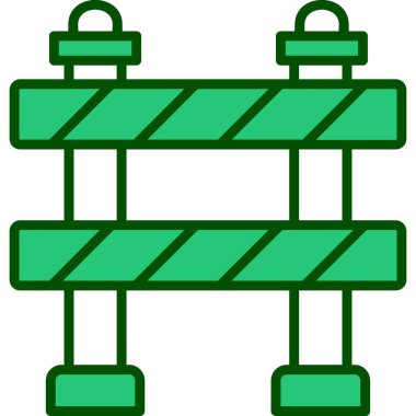 Trafik Bariyeri vektör tasarım şablonu        