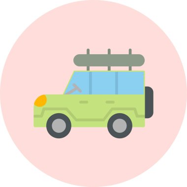 Safari cipi. Web simgesi basit illüstrasyon 