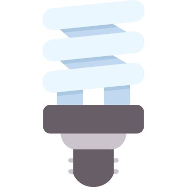 spiral ampul ikonu web basit illüstrasyon