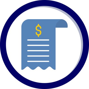 Bill simgesi, vektör illüstrasyonu basit tasarım