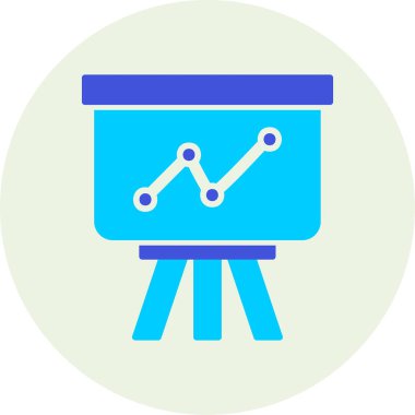 sunum simgesi, vektör illüstrasyonu 