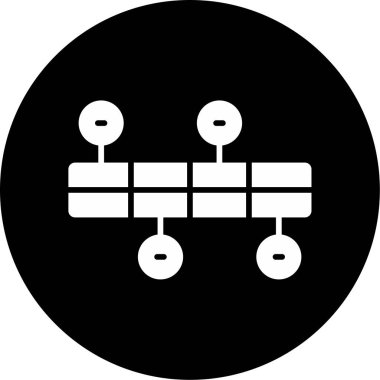 Şema web simgesi vektör illüstrasyonu 