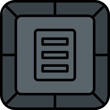 Web sitesi menü simgesi, vektör illüstrasyonu basit tasarım