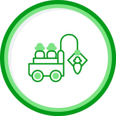 Simge hasat et, basit vektör illüstrasyonu 