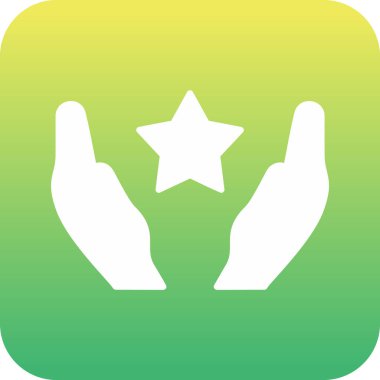 yıldız web simgesi basit illüstrasyon 