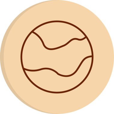 Küre simgesi, vektör illüstrasyonu. Top sembolü