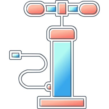 Hava pompası. Web simgesi basit illüstrasyon         