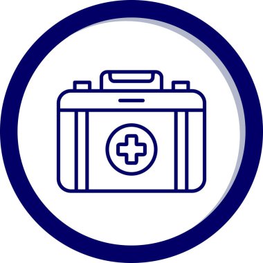 İlk yardım çantası vektör çizim 