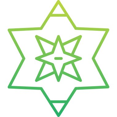 yıldız web simgesi basit illüstrasyon 