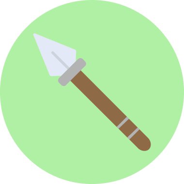 Mızrak simgesi vektör illüstrasyonu