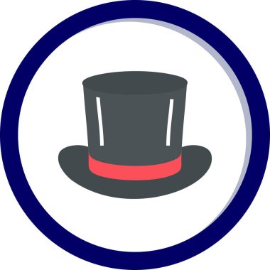 Sihirli Şapka web simgesi, vektör illüstrasyonu 
