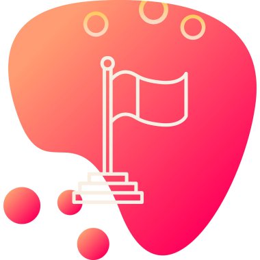 Bayrak. Web simgesi basit tasarım 