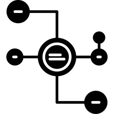 Diyagram web simgesi basit illüstrasyon 