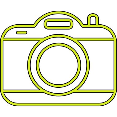 kamera simgesi, vektör illüstrasyonu basit tasarım