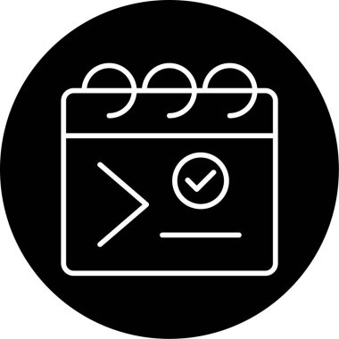 Takvim simgesi, vektör illüstrasyonu basit tasarım